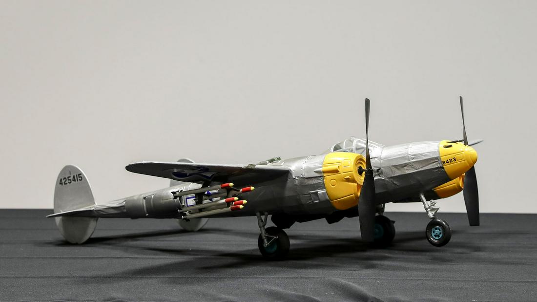 P38 Lightning Hand-built Model Airplane (1 of 10)