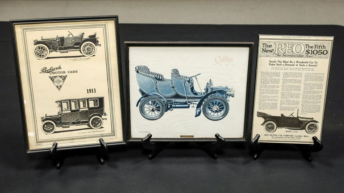 Three Vintage Automobile Prints (1 of 9)