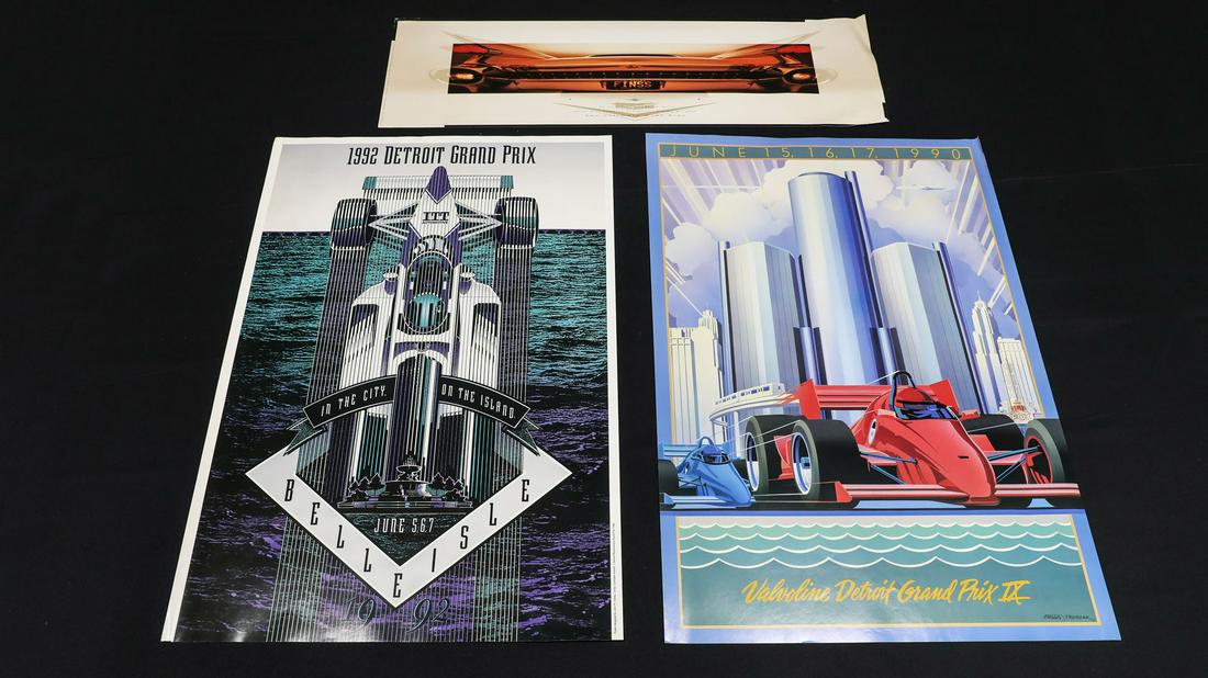 Five Detroit Grand Prix Posters-Print, and 1959 (1 of 6)