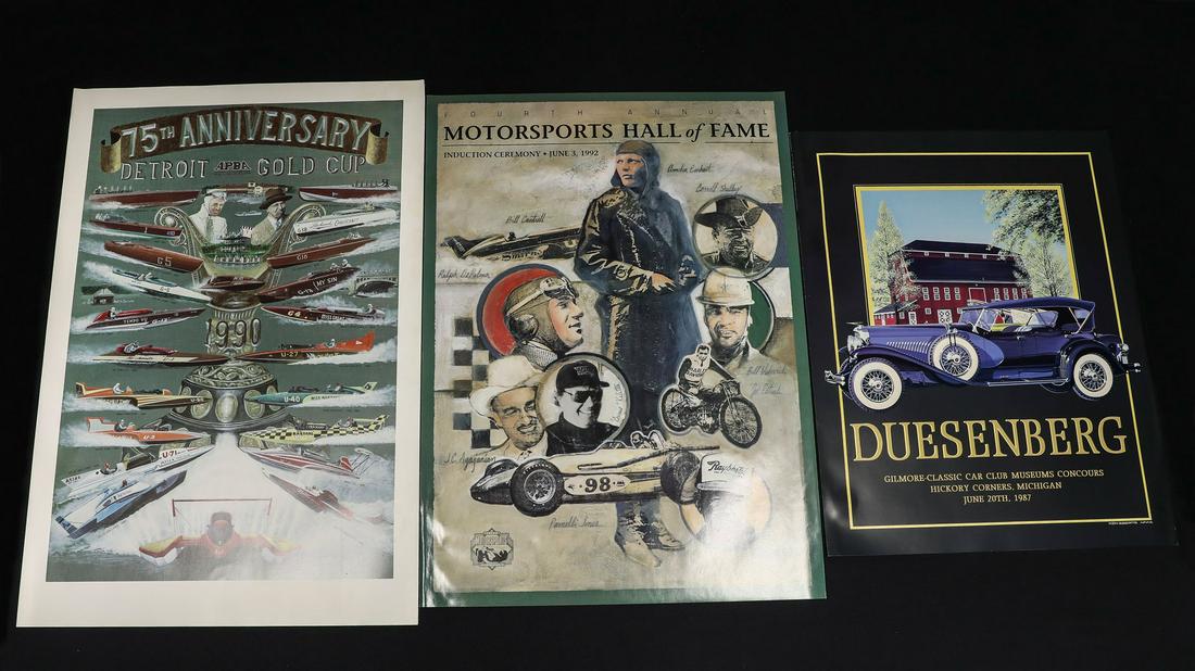 Three Michigan Motorsports Official Event Posters (1 of 11)