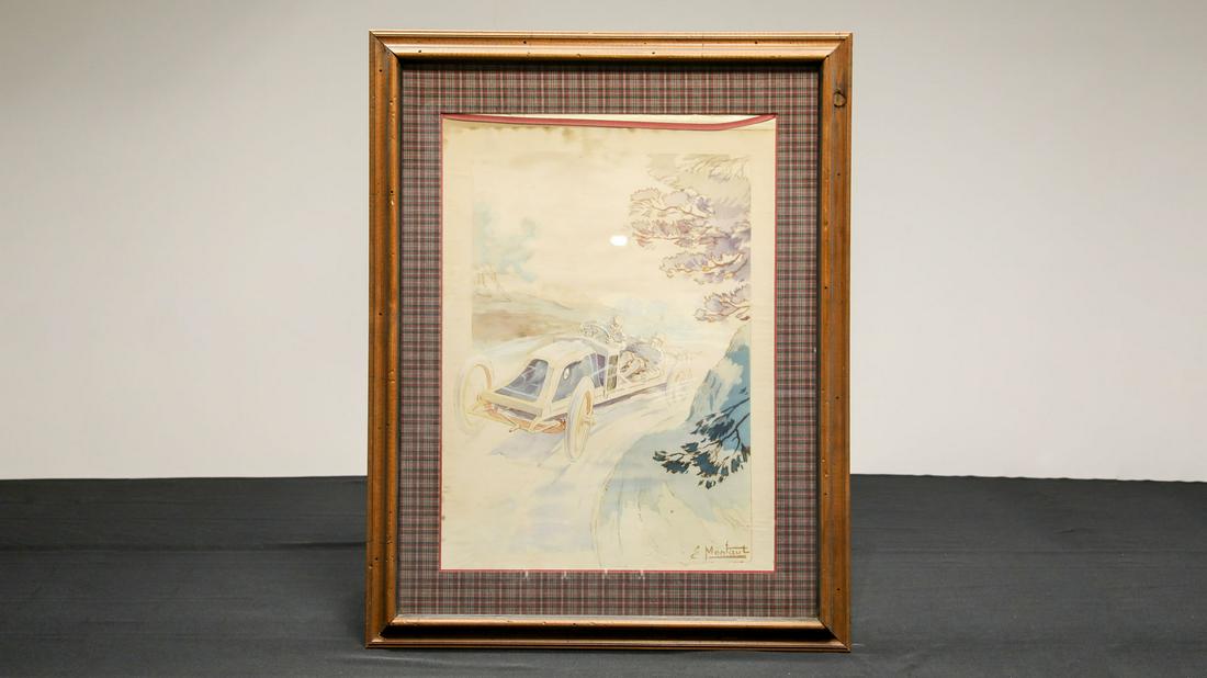 Renault at Speed Grand Prix de Prix 1906 by E. Montaut (1 of 3)