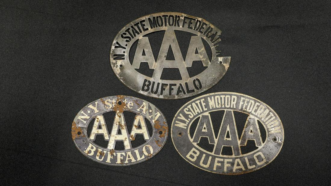 Three Buffalo New York AAA Badges (1 of 2)