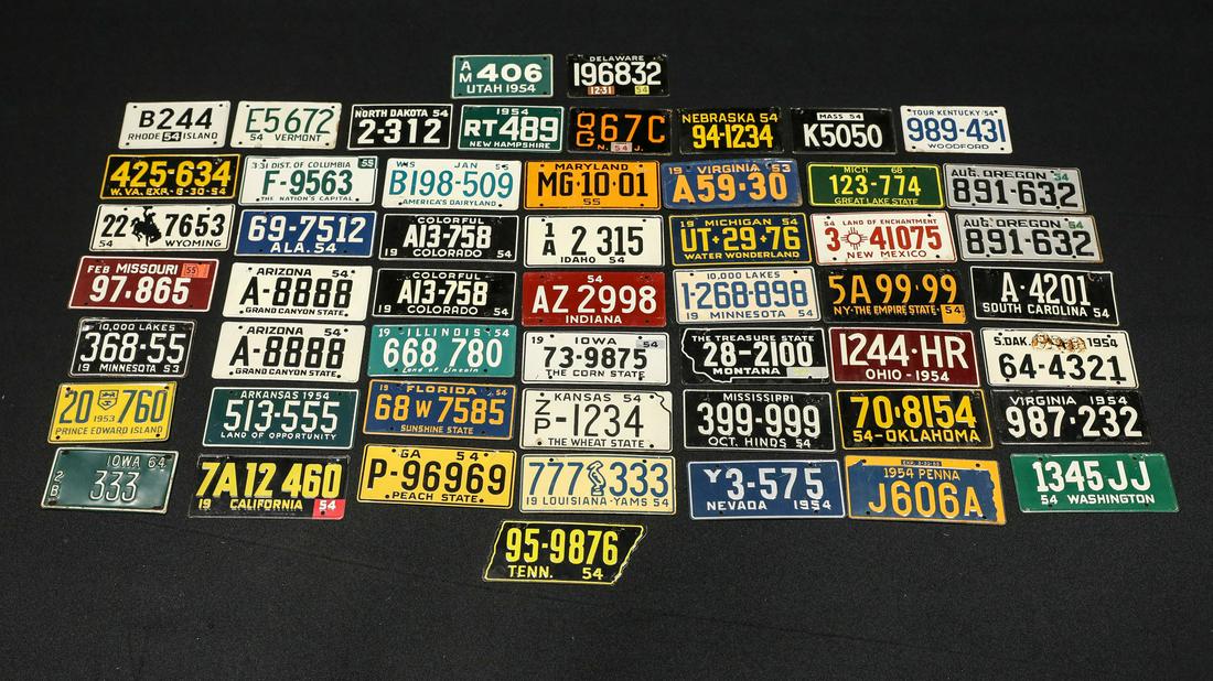 1950s Cereal Box Premium License Plate Collection (1 of 2)