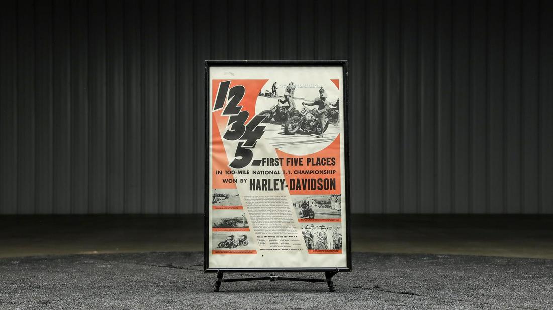 Harley-Davidson 1947 TT 100 Mile Victory Poster (1 of 2)