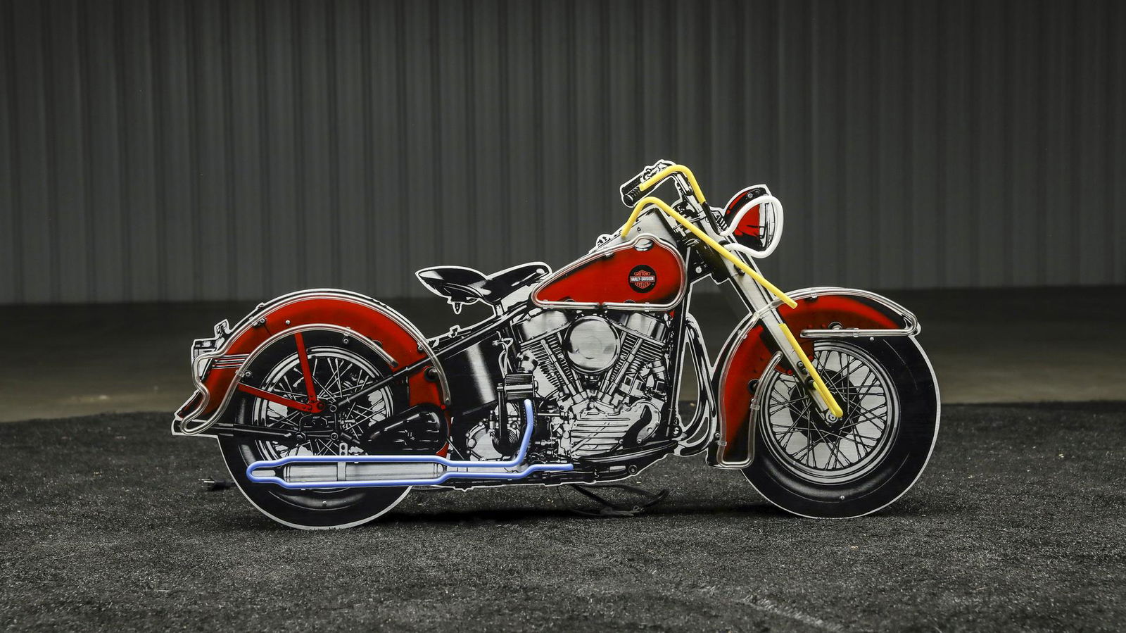 Harley Davidson Motorcycle Neon Sign