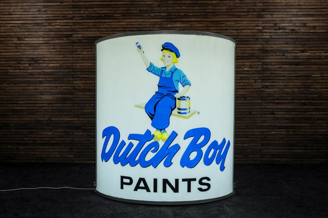 い*。様 レア Dutch Boy Paints ダッチボーイ 看板 Dutch Boy Paint Vintage Logo