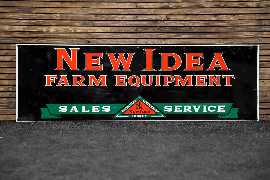 New Idea Farm Equipment Sales and Service Double-Sided Porcelain Sign (1 of 2)