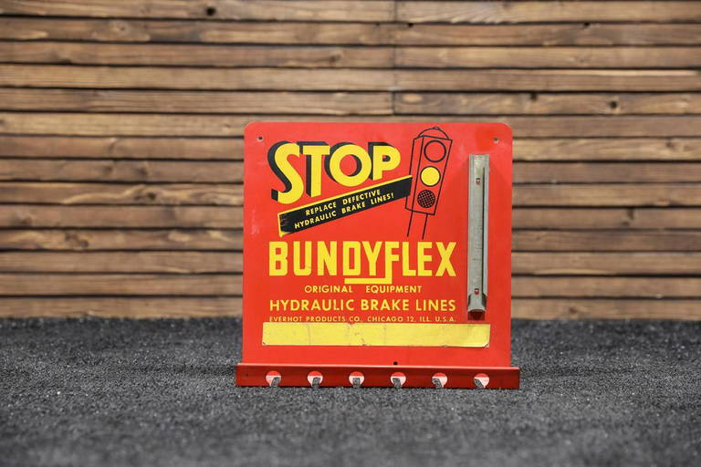 Circa 1950s Bundyflex Brake Line Display Rack (1170) on Apr 22, 2022