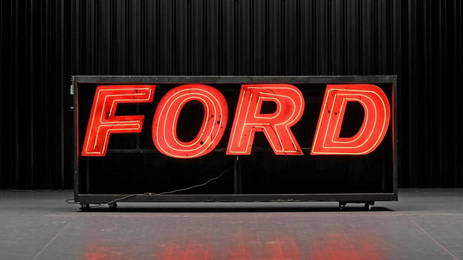 Large F-O-R-D Neon Sign