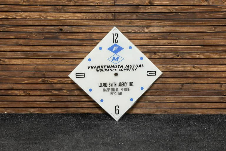 Frankenmuth Mutual Insurance Glass Pam Clock Face (1264) on Apr 22