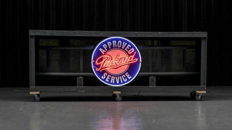 Large Packard Approved Service Neon Sign and Mounting