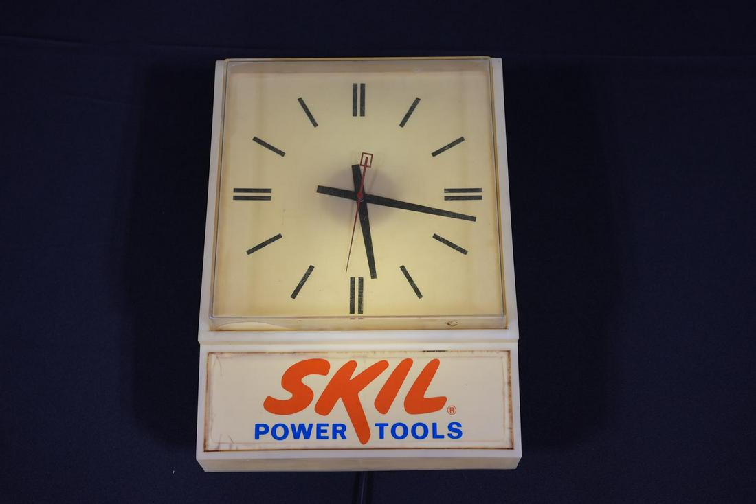 Skil Power Tools Lighted Clock Advertisement (1 of 3)