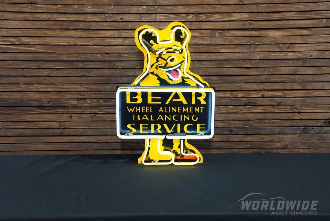 Bear Wheel Alinement Neon Sign (1 of 2)