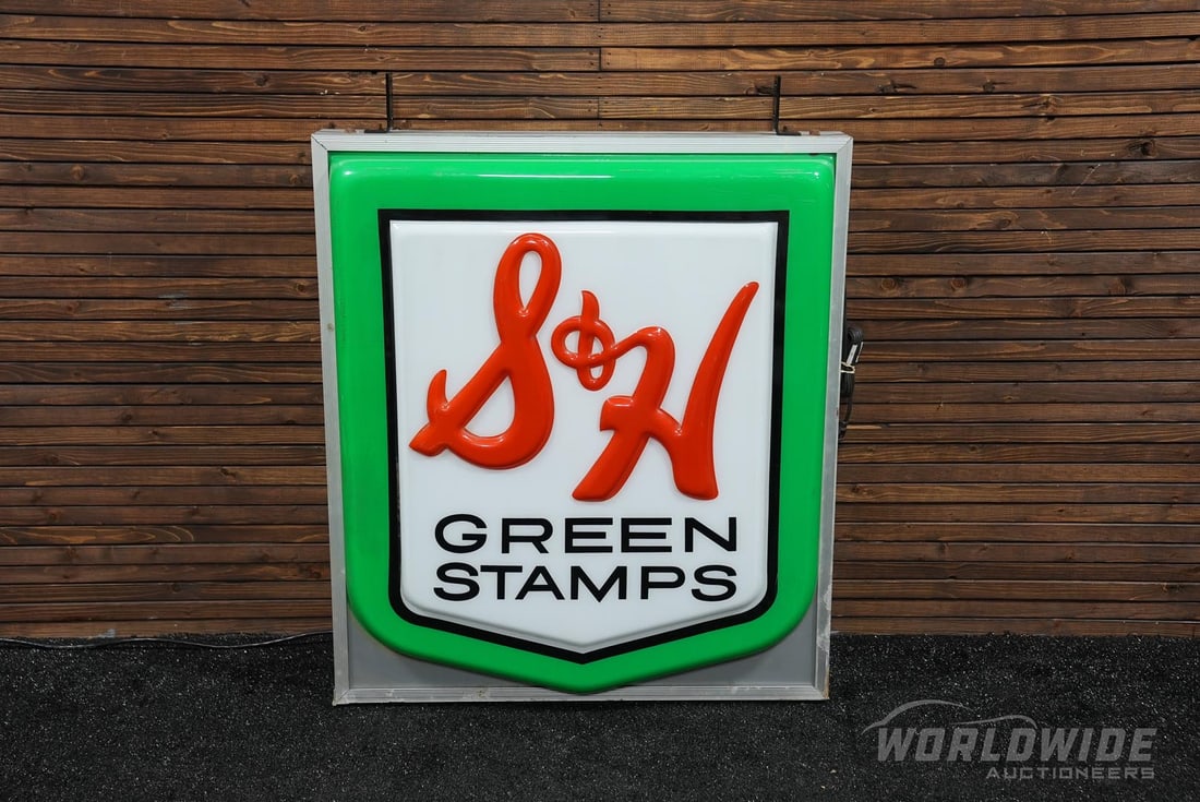 S & H Green Stamps Double-Sided Lighted Sign (1 of 3)