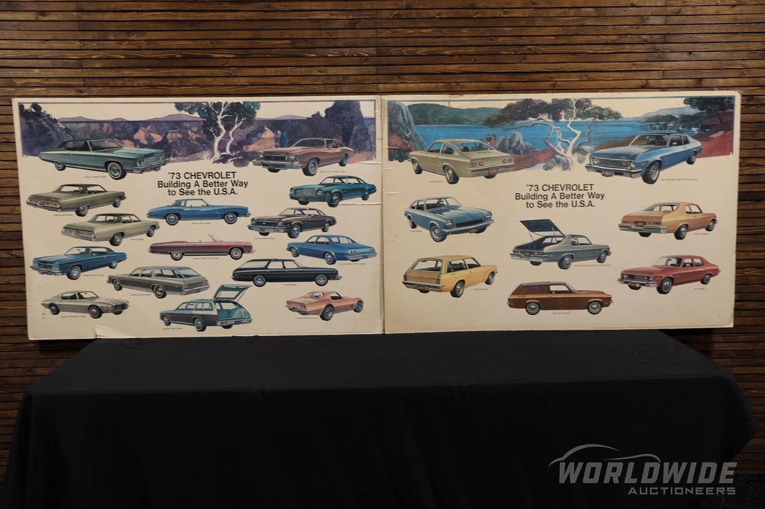 Two 1973 Chevrolet Full-Line Showroom Posters (1 of 1)