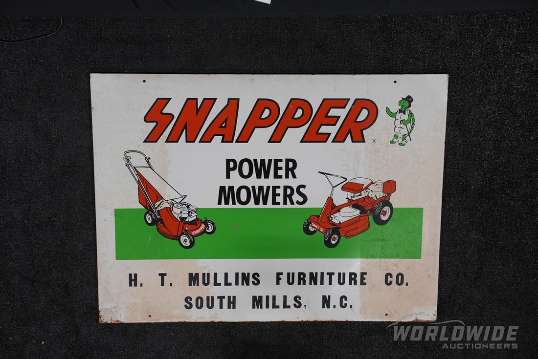 Snapper Power Mowers Painted Tin Sign (1 of 1)