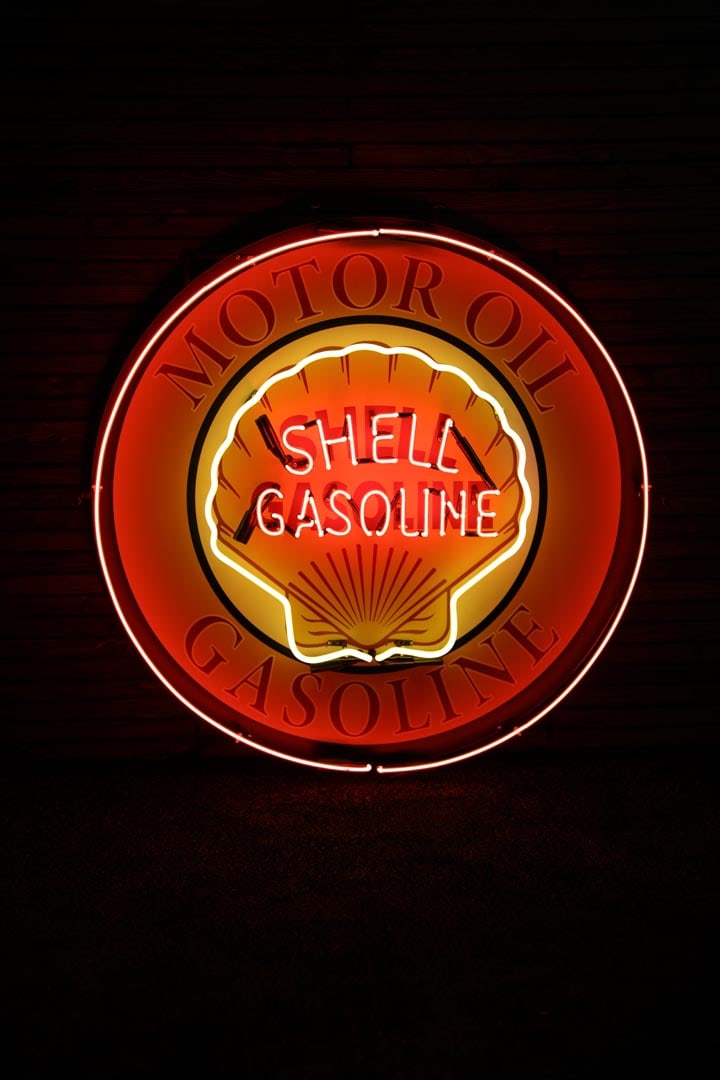 Shell Round Neon Sign - New (1 of 3)
