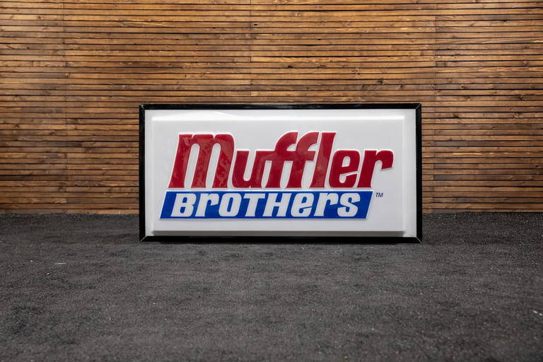 Muffler Brothers Single Sided Lighted Sign