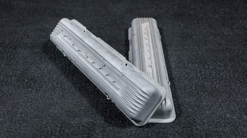 1960's Corvette Finned Aluminum Valve Covers