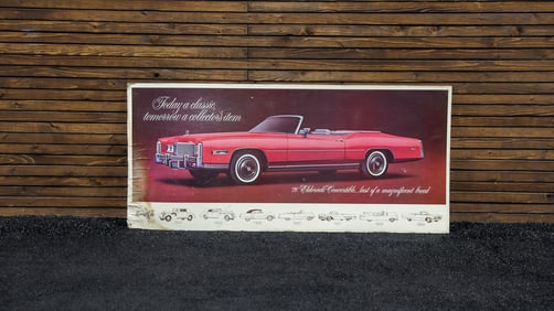1976 Cadillac Eldorado Convertible Showroom Poster