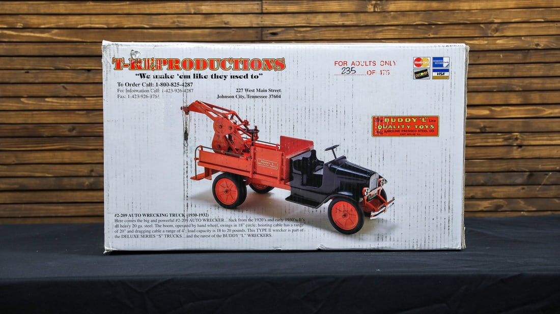 Buddy L Type II Wrecker Pressed Steel Toy Truck by T-Reproductions - New in Box (1 of 6)