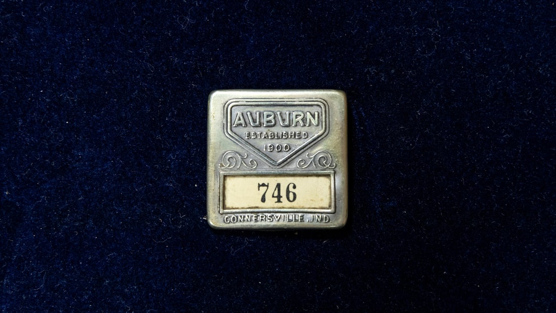 Auburn Automobile Co Connersville Employee Badge (1 of 2)