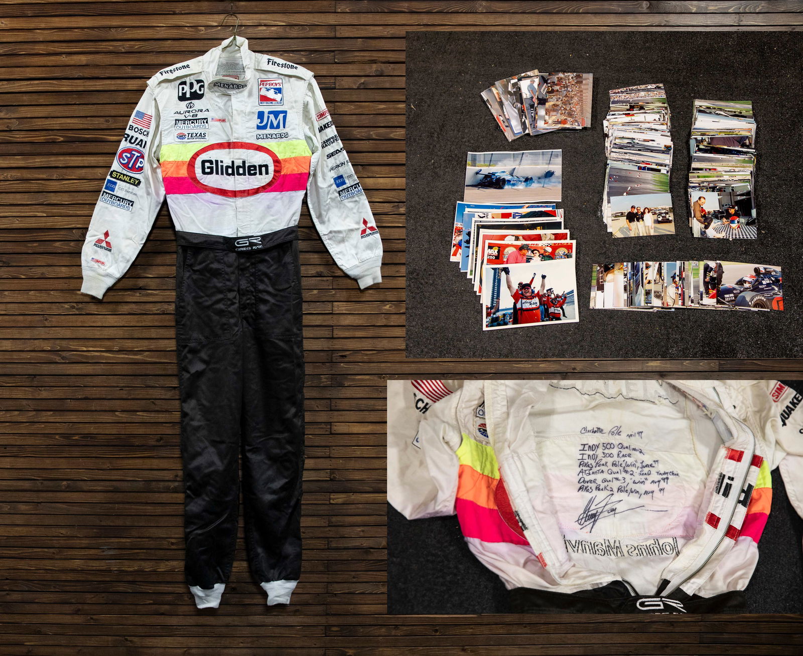 Greg Ray's 1999 IRL Champ Racing Suit and Photo Collection (1 of 5)