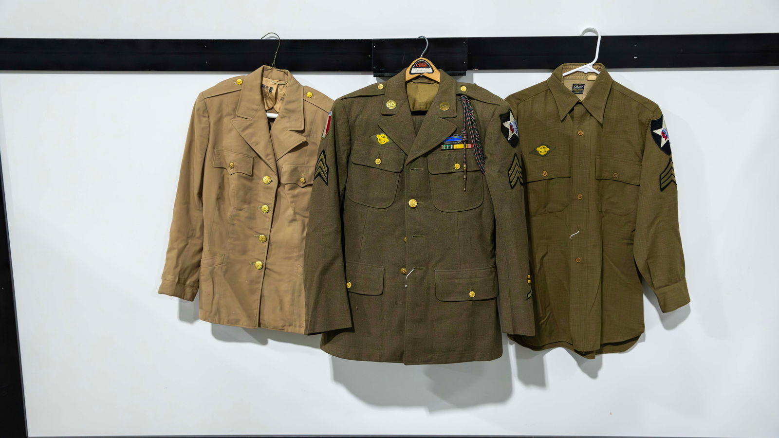 WWII Authentic U.S. Army Coat, Jacket and Shirt (1 of 2)