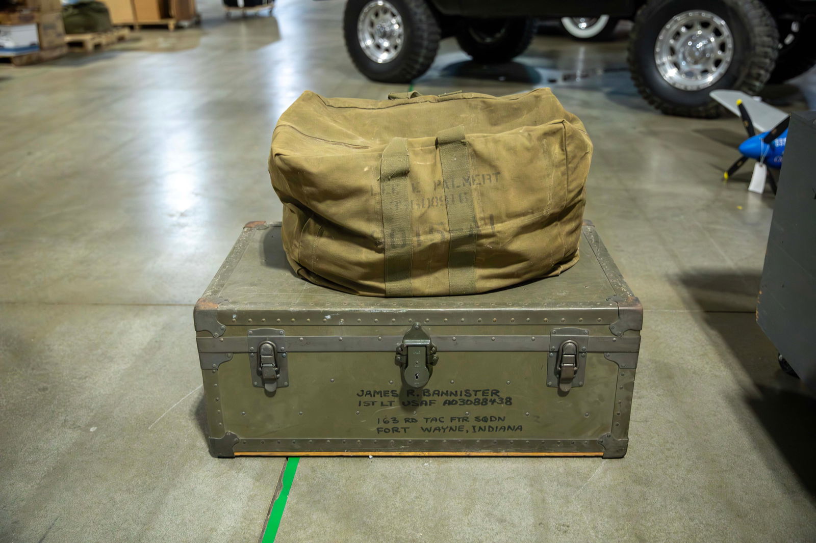 Vietnam-Era Airman’s Foot Locker and Flight Bag (1 of 13)