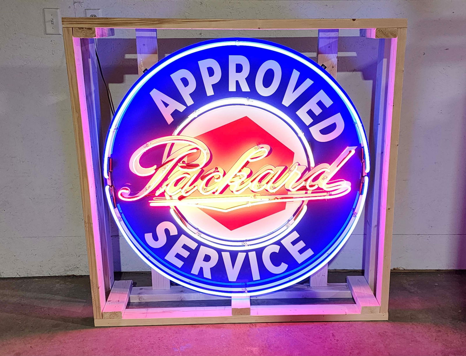 Custom Packard Approved Service Neon Lighted Sign (1 of 5)