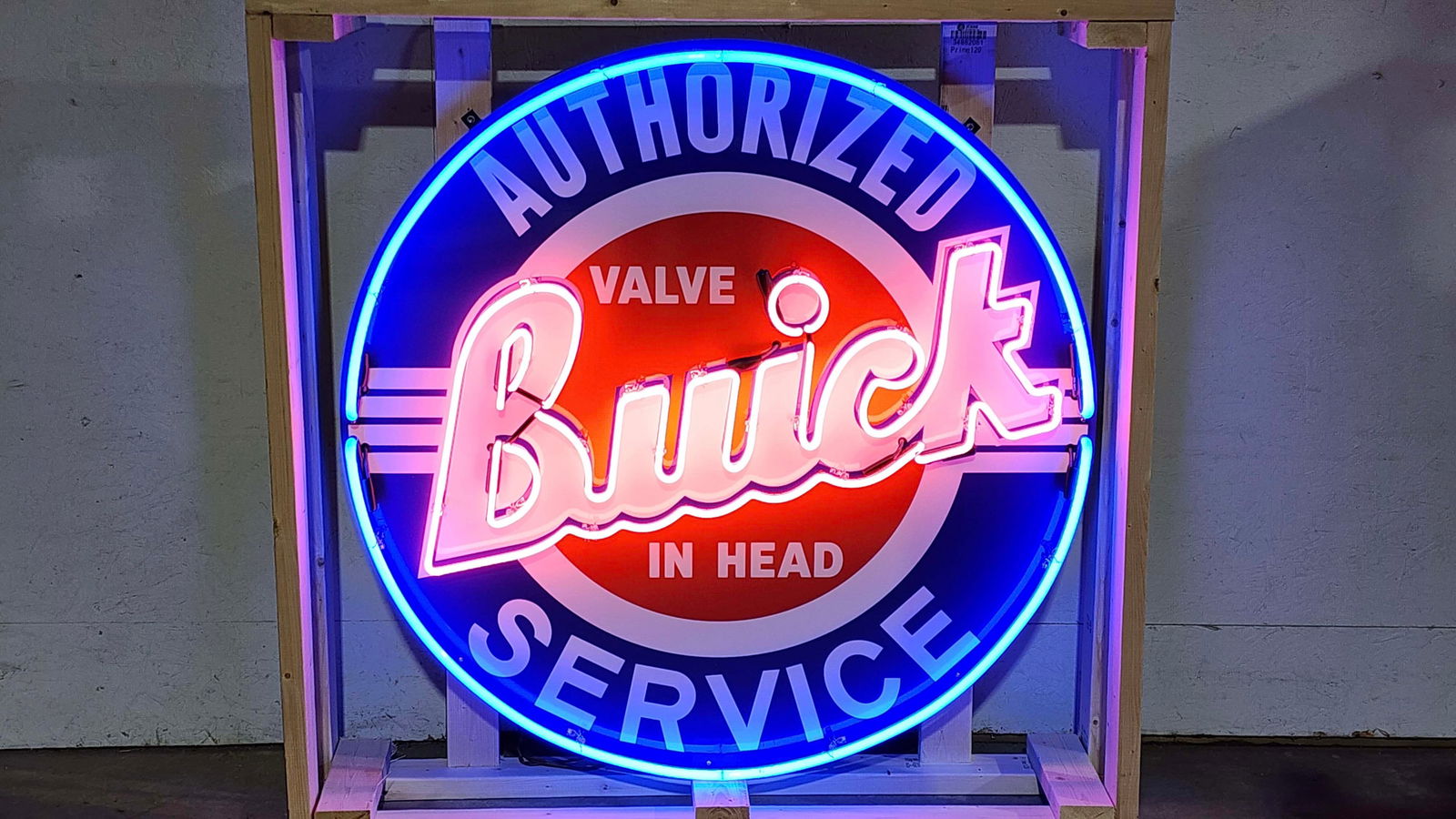 Custom Buick Authorized Service Neon Lighted Sign (1 of 6)