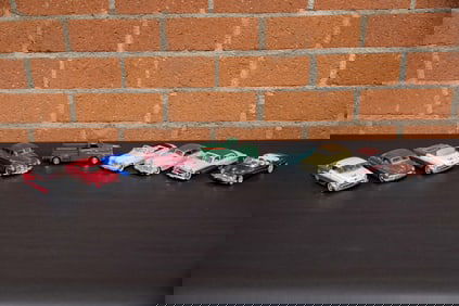 Assortment of 1/43rd Scale Post-War American Die-Cast Classics