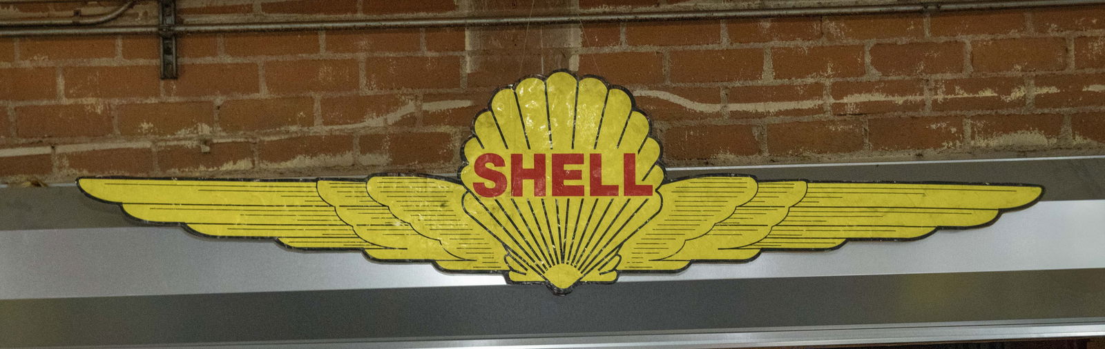 Winged Shell Oil Fantasy Enamel Sign (1 of 1)