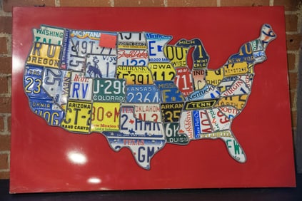 USA License Plate Map