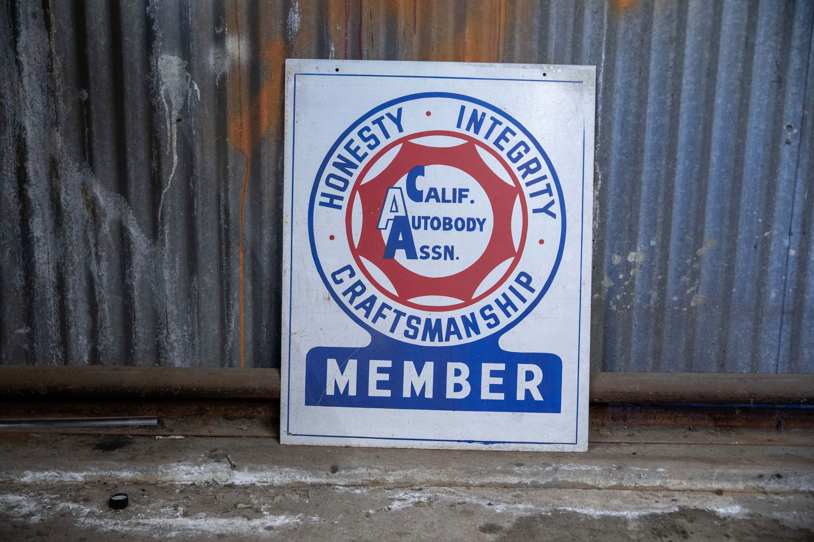 Calif. Auto Body Assn. Member Double-Sided Sign (1 of 3)