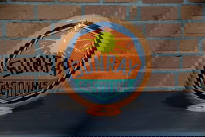 Sunray Gasoline Double-Sided Pump Globe