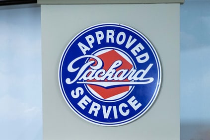 Packard Authorized Service Fantasy Single-Sided Porcelain Sign