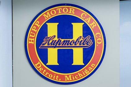 Hupmobile Fantasy Single-Sided Porcelain Sign