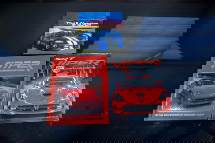 Three Dodge Viper Coffee Table Books