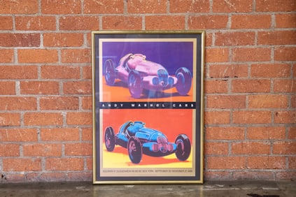 Framed Event Poster of Mercedes W125 Race Car by Andy Warhol