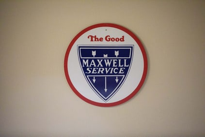 Maxwell Service Fantasy Single-Sided Porcelain Sign