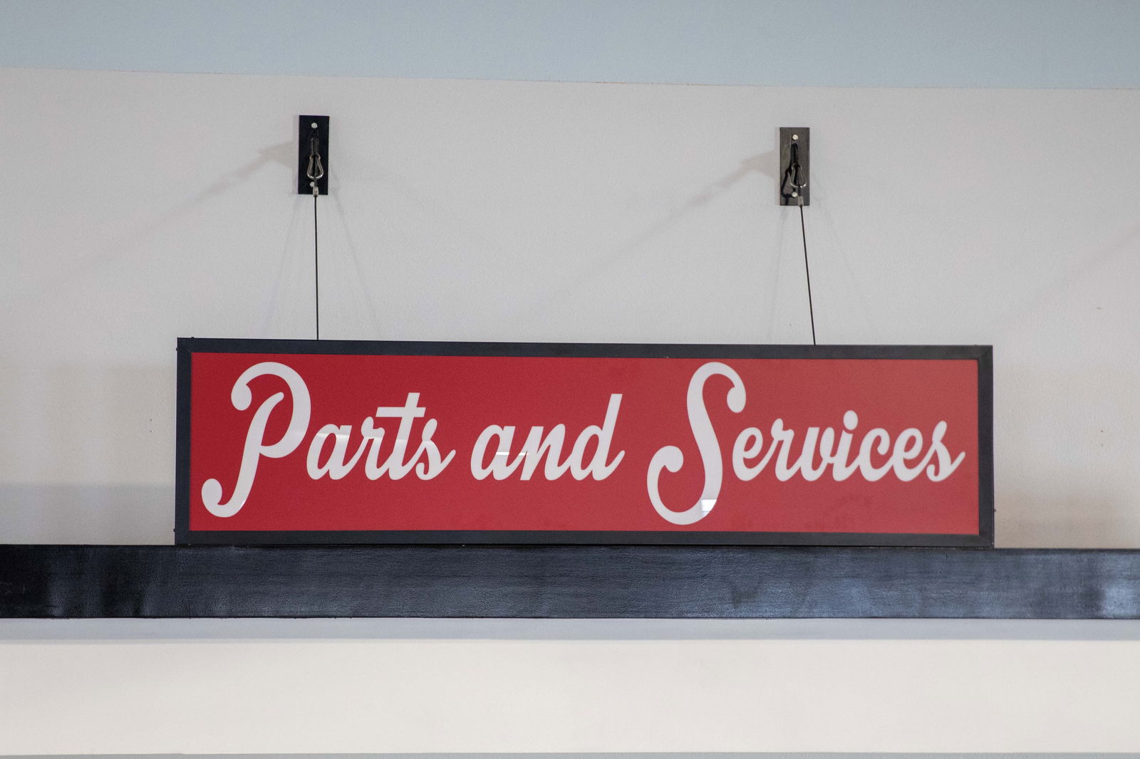Parts and Services Lighted Sign (1 of 1)