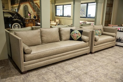 Empire-Style Divan and Love Seat