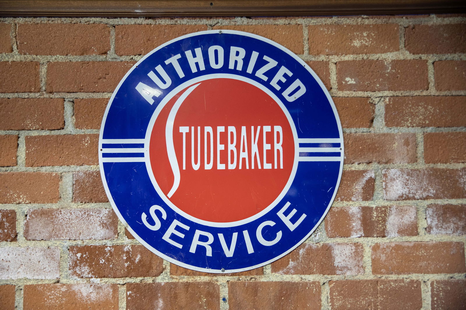 Studebaker Authorized Service Fantasy Single-Sided Porcelain Sign (1 of 1)