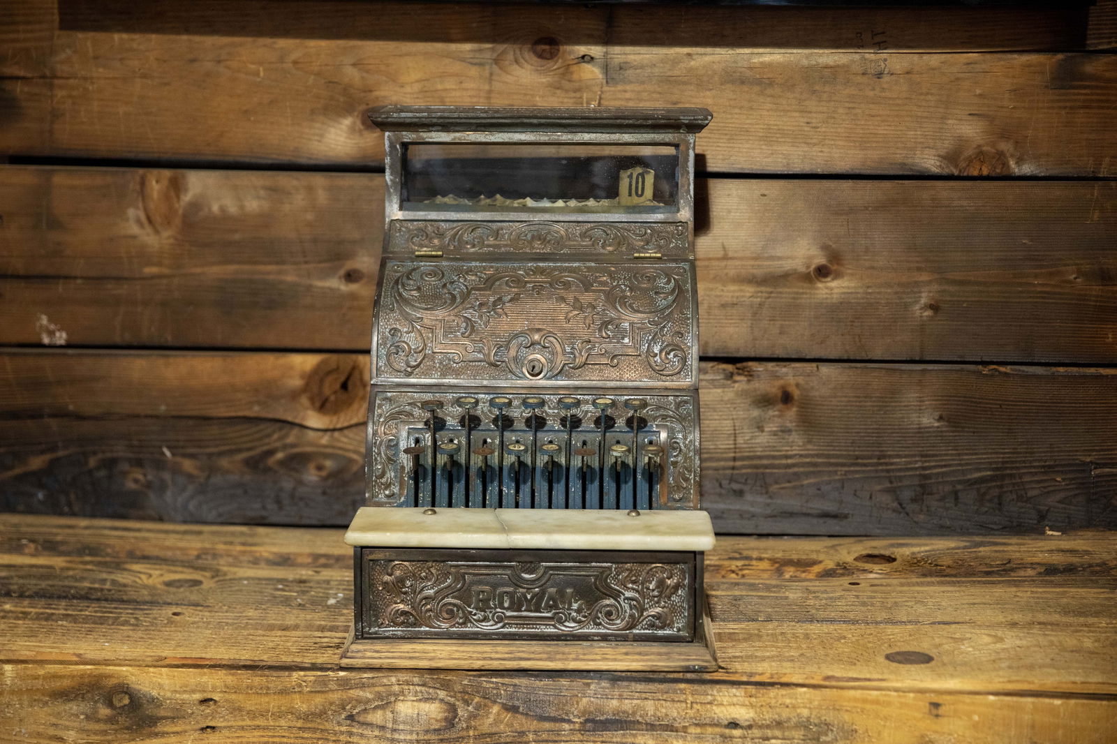 Early 1900s Royal Brass Cash Register (1 of 5)