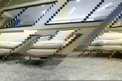 Matching Vintage Sofa and Chair