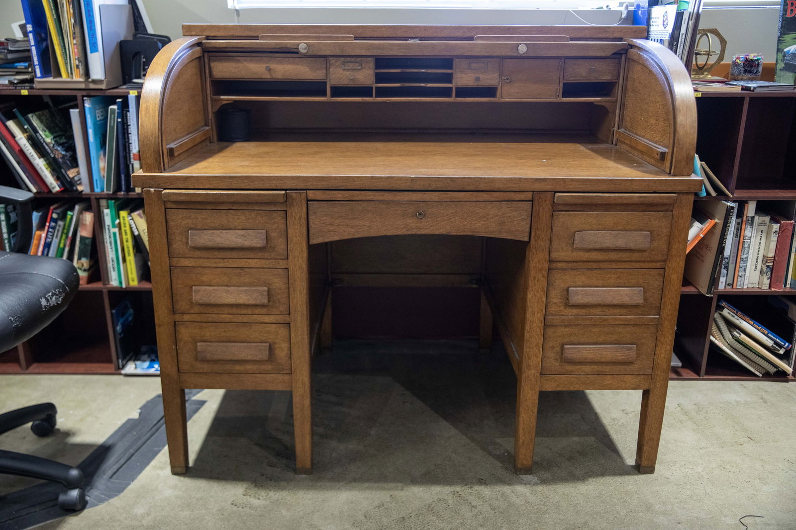 Oak Roll-Top Desk (1 of 6)