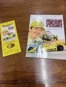 Johnny Rutherford Signed Amelia Island Program and Pass