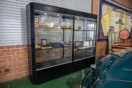 Large Lighted Glass Enclosed Trophy Display Case