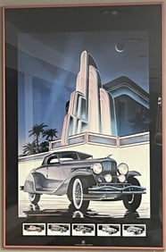 Duesenberg Model J Convertible Post Office Framed Poster